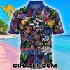 Tiki Mask Tropical Buffalo Bills Hawaiian Summer Shirt Shorts Set