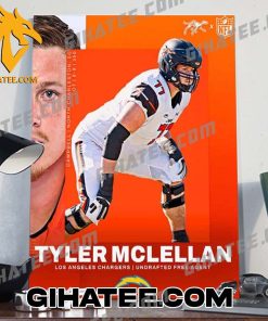Welcome Las Angeles Chargers NFL 2024 Tyler Mclellan Poster Canvas