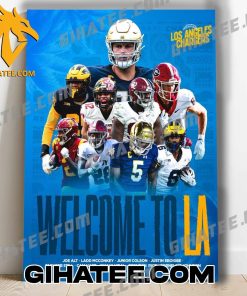 Welcome To LA Los Angeles Chargers NFL 2024 Poster Canvas
