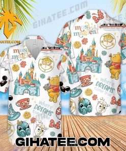 Where Dreams Come True Stitch Stitch Pooh Disney Hawaiian Shirt And Beach Shorts
