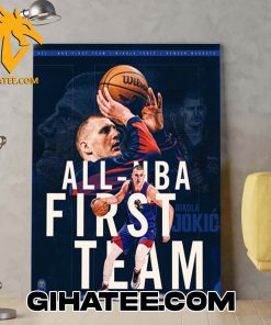 2024 All NBA First Team Nikola Jokic Denver Nuggets Poster Canvas