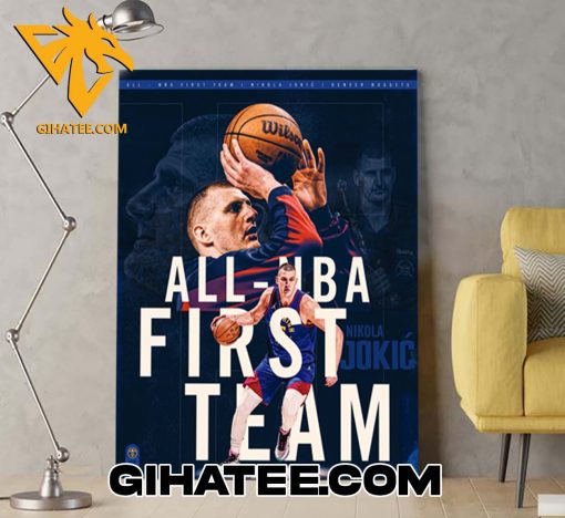 2024 All NBA First Team Nikola Jokic Denver Nuggets Poster Canvas