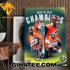 2024 Buffalo Bandits Back To Back Champions Official Poster Canvas