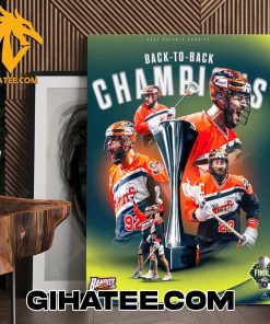 2024 Buffalo Bandits Back To Back Champions Official Poster Canvas