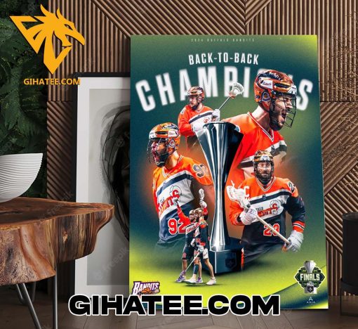 2024 Buffalo Bandits Back To Back Champions Official Poster Canvas