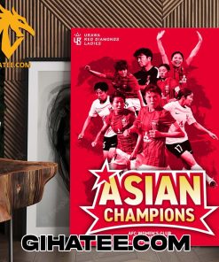 2024 Urawa Red Diamonds Asian Champions AFC Womens Club Championship Poster Canvas
