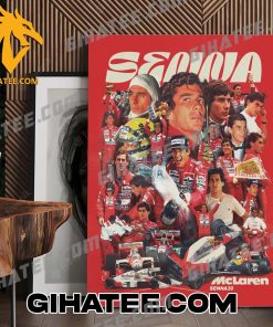 30th Anniversary Ayrton Senna Forever In Our Hearts Poster Canvas