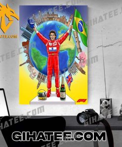 Across The World Ayrton Senna Legacy Lives On Poster Canvas
