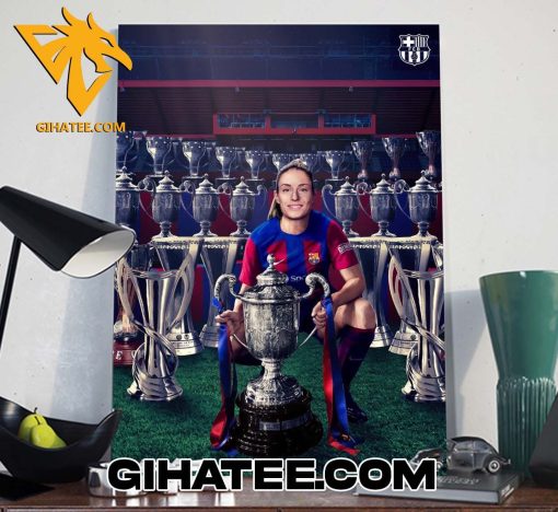 Alexia Putellas is the most decorated player in Barça Femení history with 29 titles Poster Canvas