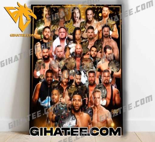 All WWE NXT Champions Poster Canvas