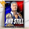 And Still The American Nightmare Cody Rhodes WWE Backlash 2024 Poster Canvas