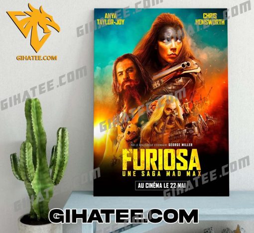 Anya Taylor Joy And Chris Hemsworth In Furiosa Movie Poster Canvas