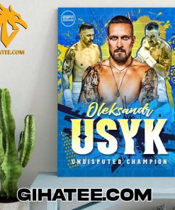 BOXING FINALLY HAS AN UNDISPUTED HEAVYWEIGHT CHAMPION IS OLEKSANDR USYK POSTER CANVAS