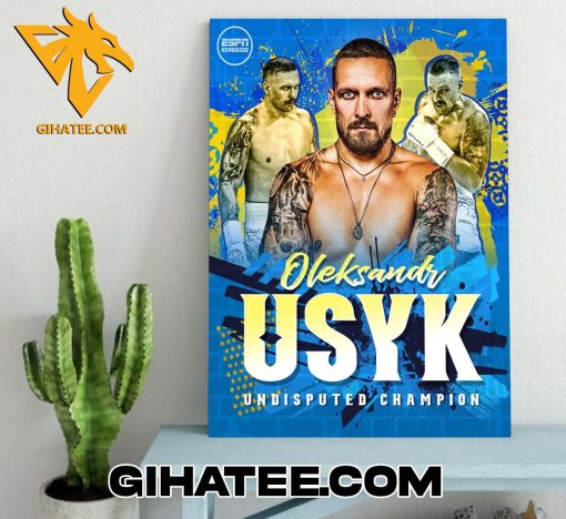 BOXING FINALLY HAS AN UNDISPUTED HEAVYWEIGHT CHAMPION IS OLEKSANDR USYK POSTER CANVAS