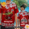 Baby Yoda Ohio State Buckeyes Hawaiian Shirts And Shorts Matching