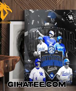 Barstool Kentucky Wildcats Champions 2024 Regular Season Championship Poster Canvas