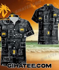 Batmobile Batman Hawaiian Shirt And Beach Shorts