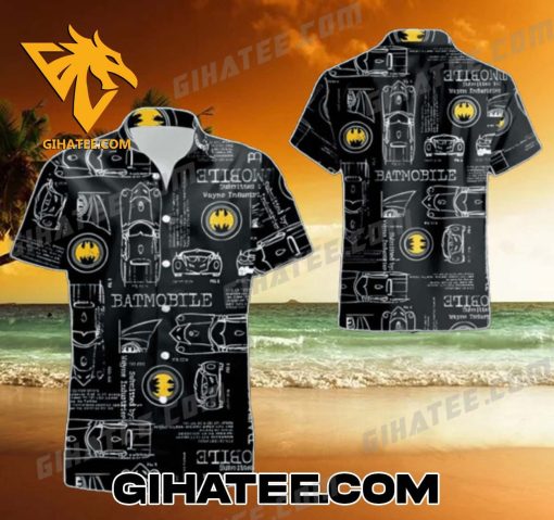 Batmobile Batman Hawaiian Shirt And Beach Shorts