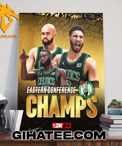 Boston Celtics Eastern Conference Champions NBA 2k24 Poster Canvas