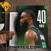 Boston Celtics Jaylen Brown 40 Points Poster Canvas