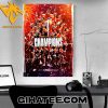 Buffalo Bandits Champions 2024 Back To Back Championship Poster Canvas