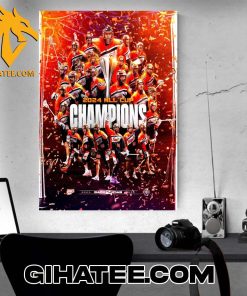 Buffalo Bandits Champions 2024 Back To Back Championship Poster Canvas