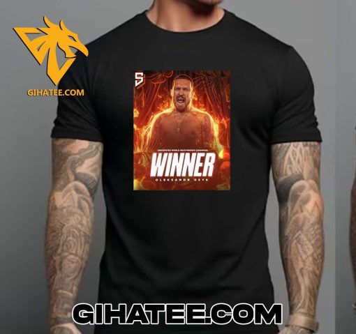 CONGRATS OLEKSANDR USYK IS THE UNDISPUTED HEAVYWEIGHT CHAMPION OF THE WORLD T-SHIRT