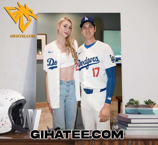 Cameron Brink links up with Shohei Ohtani at the Dodgers game Poster Canvas