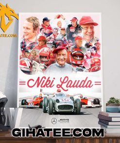 Celebrating Niki Lauda Five years Mercedes-AMG PETRONAS F1 Team Poster Canvas