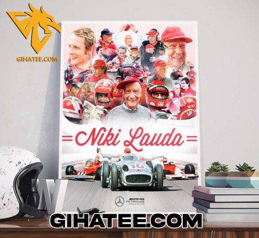 Celebrating Niki Lauda Five years Mercedes-AMG PETRONAS F1 Team Poster Canvas