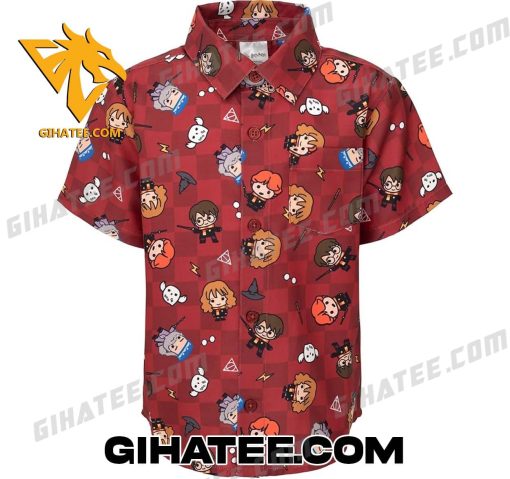 Characters Harry Potter Chibi Hawaiian Shirt And Shorts Combo