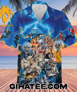 Characters Iron Maiden Hawaiian Shirt And Beach Shorts