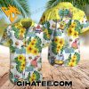 Characters SpongeBob SquarePants Hibiscus Tropical Forest Hawaiian Shirt Shorts