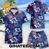 Chicago Cubs Logo Pattern Hawaiian Shirt And Shorts Set