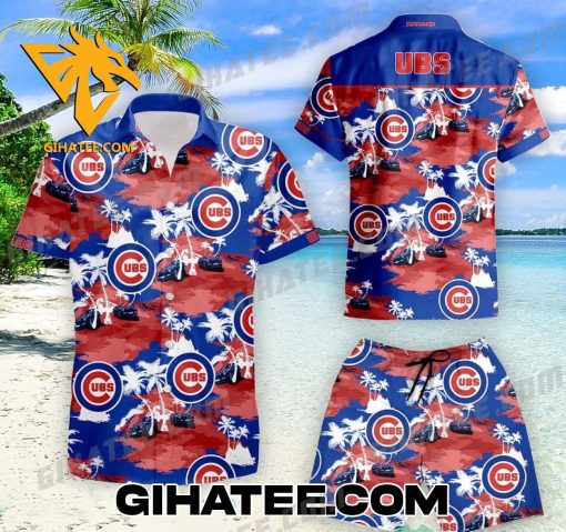 Chicago Cubs Tommy Bahama Hawaiian Shirt And Shorts Combo