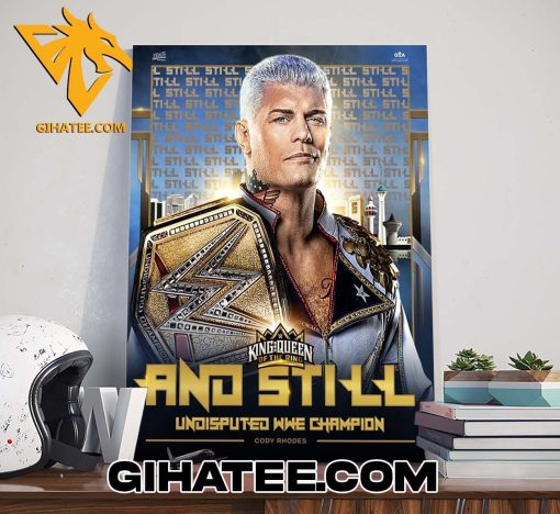 Cody Rhodes Takes Down Logan Paul to remain Undisputed WWE Champion Poster Canvas