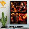 Collections Original 4 Hunger Games Poster Canvas