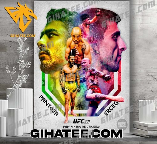 Coming Soon Alexandre Pantoja Vs Steve Erceg At UFC 301 Poster Canvas