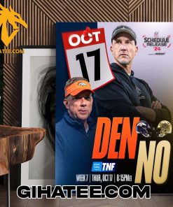 Coming Soon Denver Broncos vs New Orleans Saints 2024 Poster Canvas