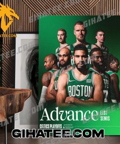 Congrats Boston Celtics Advance East Semis NBA Playoffs 2024 Poster Canvas
