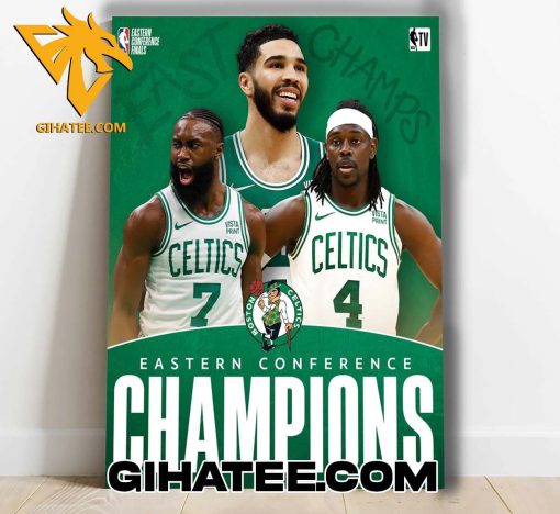 Congrats Boston Celtics Eastern Conference Champions 2024 Poster Canvas