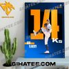 Congrats Jack Flaherty 14ks Detroit Tigers MLB Poster Canvas