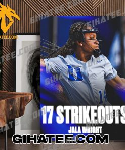 Congrats Jala Wright 17 Strikeouts MLB Poster Canvas