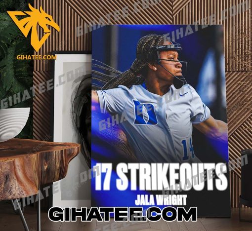 Congrats Jala Wright 17 Strikeouts MLB Poster Canvas