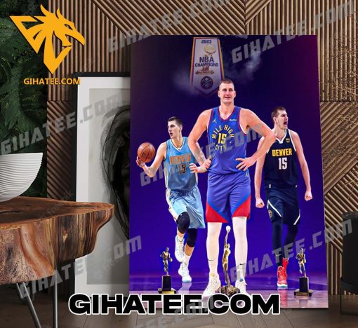 Congrats Nikola Jokic becomes the ninth player to win three MVP trophies Poster Canvas