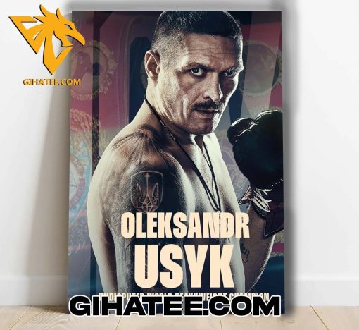 Congrats Oleksandr Usyk World Heavyweight Champion 2024 Poster Canvas