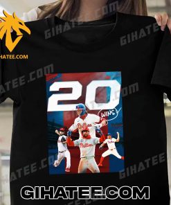 Congrats Philadelphia Phillies 20 Wins MLB T-Shirt