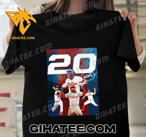 Congrats Philadelphia Phillies 20 Wins MLB T-Shirt