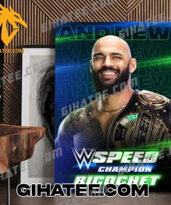 Congrats Ricochet First Ever WWE Speed Champions Poster Canvas