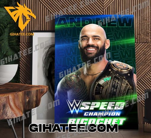 Congrats Ricochet First Ever WWE Speed Champions Poster Canvas